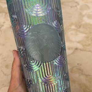 Starbucks 2022 Limited Edition Iridescent Mermaid Scale 24oz Cold Cup Tumbler